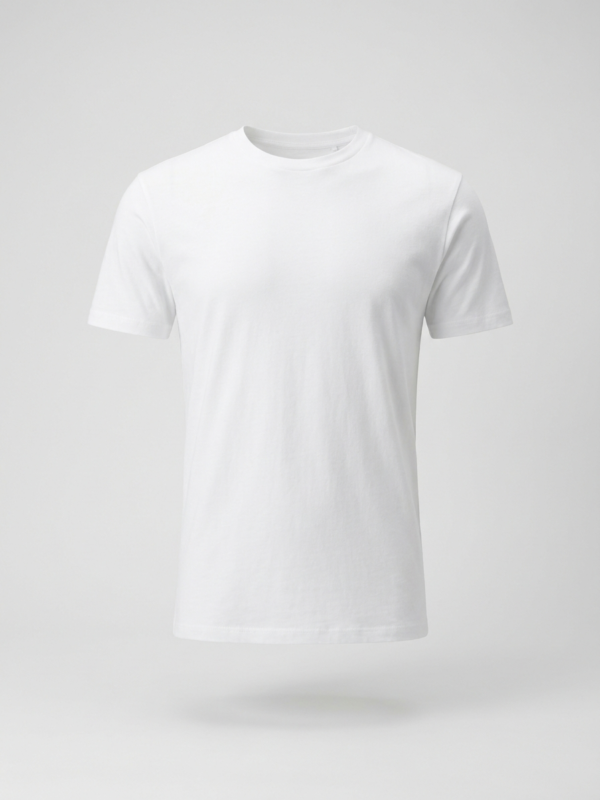 T-shirt girocollo in cotone organico
