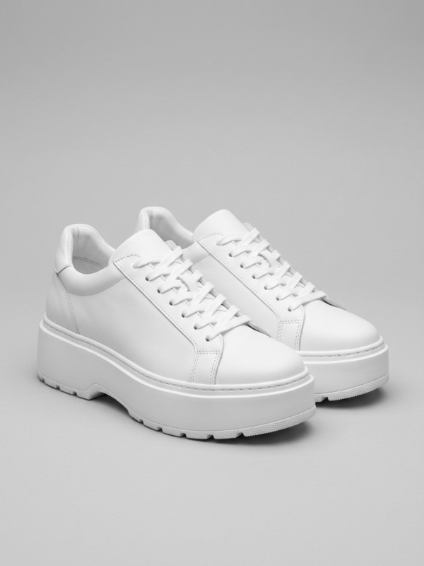 Sneakers chunky in pelle