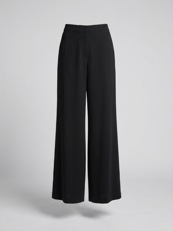 Pantalone a palazzo in crêpe