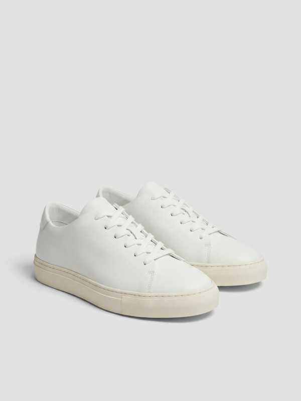 Sneakers in pelle bianche